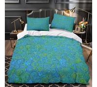 KLZXCVBNMQW 3D Printed 3PCs Bedding Set Bedroom Decor Zipper Closure Super Spiral s Quilt Cover Machine Washable Easy Care for Kids,Teens,Adults Abstract Duvet Cover Single（135x200cm）