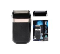 KM-2024 Men's USB Rechargeable Waterproof Electric Razor - IPX7, Cordless 50min, Hypoallergenic Titanium Foil, Detachable Head, Cleaning Brush