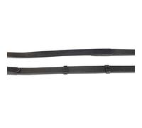 KM Elite Biothane with Stoppers Leather Reins 54cm Black