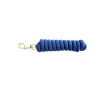 KM Elite Cotton Double Braided Solid Colour 7ft Leadrope - Navy Blue
