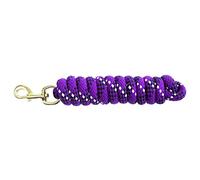 KM Elite Double Braided Cotton 7ft Leadropes One Size Black White Purple