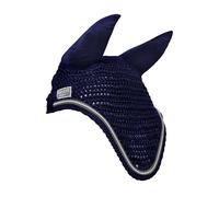 Km Elite Ear Bonnet - Full · Navy with Silver Trim