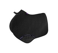 KM Elite Full Size Close Contact Cotton Jump Saddle Pad Numnah BLACK