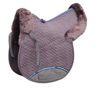 KM Elite Half Lined GP Numnah - Brown