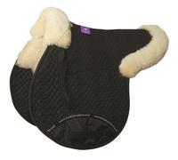 Km Elite Half Lined Gp Numnah - One Size · Black/Natural