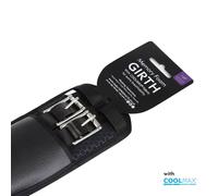 KM Elite Memory Foam Dressage Girth Black - 32 Inches