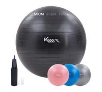 KM-Fit gym ball 55 cm fitness ball sports ball Pilates ball yoga ball black