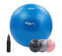 KM-Fit gym ball 65 cm fitness ball sports ball Pilates ball yoga ball blue