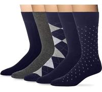 KM Legend Men's Dress Socks, Navy, Standard