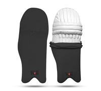 KM SPORTS Cricket Batting Pads Covers - Waterproof, Durable & Stretchable - Protects Leg Guards from Dirt & Wear - Ideal for Training & Matches - One Size Fits Most (Pair) (Black)