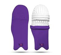 KM SPORTS Cricket Batting Pads Covers - Waterproof, Durable & Stretchable - Protects Leg Guards from Dirt & Wear - Ideal for Training & Matches - One Size Fits Most (Pair) (Purple)