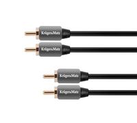 KM0304 2RCA-2RCA Cable 1m Kruger & Matz