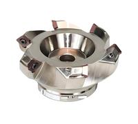 KM12 Face Milling Cutter 50 63 80 100mm Head is Suitable for Handle of SEKT1204AFTN Inset 42CrMo Material Mill Chuck Holder(KM12-80-27-6T)