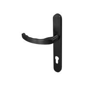 KM130B BLU Ergonomic Lever Door Handle 249mm x 32mm Slim Backplate Internal Door Handle Pair for Latch Lock Doors (Matt Black Lacquer)