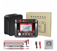 Km502c Digital Insulation Resistance Tester 10gΩ Megohmmeter With Auto Dar Pi Calculation And 100 Data Storage For Electrical Safety Analysis Black