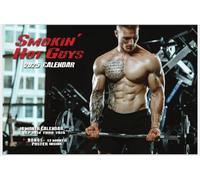 KMA Est. 2005 Smokin' Hot Guys 2025 Deluxe Wall Calendar with Free Poster, Black/red