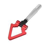 KMAGE Car Towing Eye Cap Racing Tow Hook Screw-on Alloy Triangle For Mitsubishi For Lancer For Evolution Evo X 10 2008-2016(Red)