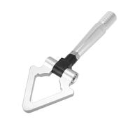 KMAGE Car Towing Eye Cap Racing Tow Hook Screw-on Alloy Triangle For Mitsubishi For Lancer For Evolution Evo X 10 2008-2016(Silver)