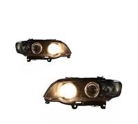KMAGE For B&MW X5 E53 1998 1999 2000 2001 2002 2003 Car Headlights LED Headlamp Assembly Projector Lens Kit (Yellow light)