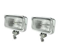 KMAGE For Chopper For Dyna For Sportster Retro Classic Square Motorcycle Headlight Dual Rectangular(2 pieces)