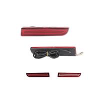 KMAGE For Mitsubishi For Lancer For Evo For Evolution ASX For Outlander Sport RVR Dynamic Turn Signal Rear Tail Brake Lamp Bumper Reflector Lights(Red Lens A)