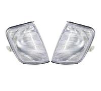 KMAGE Front Headlight For Mercedes For Benz E Class W124 1985-1996 1248261243 1248261143 Car Front Corner Light Turn Signal Indicator Lamp(White 1Pair)