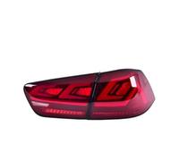 KMAGE Taillight For Mitsubishi For Lancer 10 For EVO Rear Lamp DRL+Dynamic Turn Signal+Reverse+Brake Light Car Styling Tail Lights(Type A Red)