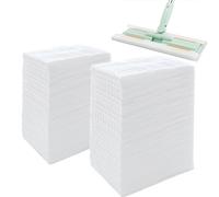 KMAKII Dry Dusting Cloths,Dry Sweeping Cloths,Dry Mop Refills Sweeper Disposable Dusting Cloths Dry Sweeping Refills,8.6 inchx11.8 inch,White 60 Count