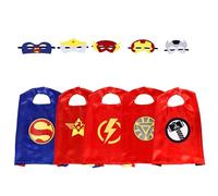 KMASHI Superhero Capes for Kids, Hero Capes and Masks Fit for 4-12years old boy and girls Dress up and Holiday Costumes.