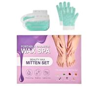 KmaxShip Self-contained paraffin wax gloves, 10 minute paraffin hand and foot treatments and boot kit for intensive hydration at home (Aloe Vera)
