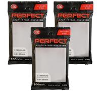 KMC 100 pochettes Card Barrier Perfect Size Soft Sleeves, 3 Packs/Total 300 pochettes [Komainu-Dou Original Package]