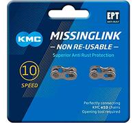 Kmc 10r Ept Missinglink Re-usable 5.88 Mm Chain Link 2 Pairs 10s Silver