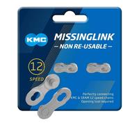 KMC 12sp Missing Link Non Reusable Silver Works With KMC Shimano Campagnolo SRAM