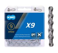 Kmc X9 Ept Road/mtb Chain Silver 114 Links