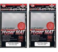 KMC 80ct Packs Hyper Matte Sleeves Fits Standard Size Clear 2Pack