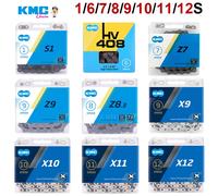 KMC Bicycle Chain 6 7 8 9 10 11 12 Speed Bicycle MTB Chain Single Speed City Bike Chains X8 X9 X10 X11 X12 Cycing Parts for Shim 1 Speed Silver S1