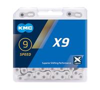 KMC Chain X9 Silver / Gold 114 Links 9 Speed MTB Mountain Bike Road Bicycle X9