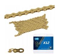 KMC Chain X12 126 Links Ti-N Gold Box Wax