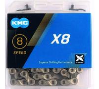 KMC Chain X8 6/7/8 Speed 114 Links Missing Link 1/2x3/32 Bike Chain Lock