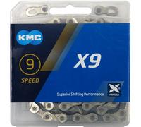 KMC chain X9 9-speed 114 links Missing Link 1/2x11/128 silver/grey