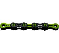 KMC X11 DLC Black/Apple Green Waxed Chain - 11 Speed - 118L