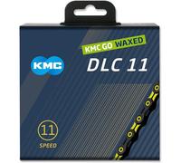 KMC X11 DLC Black/Yellow Waxed Chain - 11 Speed - 118L