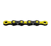 KMC X12 DLC Black/Yellow Waxed Chain - 12 Speed -126L