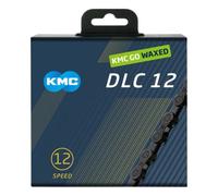 Kmc Dlc12 Waxed 12s Chain 126 Links Black / Black