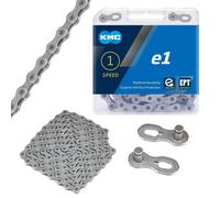 KMC E1 EPT Single Speed eBike Chain, Dark Silver, 130 Link