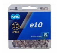 KMC e10 Bike Chain 136 Link 1/2" x 11/128" 10 Speed e-Bike - Silver