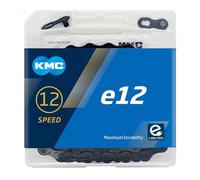 KMC e12 12-Speed e-Bike Chain, 130 Link, BlackTech