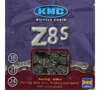 KMC KMC Z-8S116 Index 6V/7V/8V Chain, Gray, for Shimano, Campagnolo and Sram