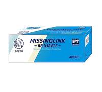 KMC MissingLink 7/8R EPT Chain Joining Link, Silver, 7,3mm (Box of 40)