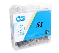 KMC, S1, Chain, Speed: 1, 1/8'', Links: 112, Brown, black, One Size